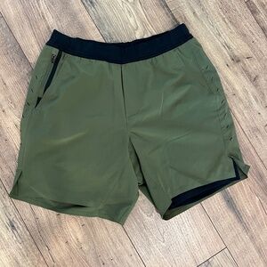 Men's Training Interval Short w/ Liner - Ten Thousand - Military Green - Medium